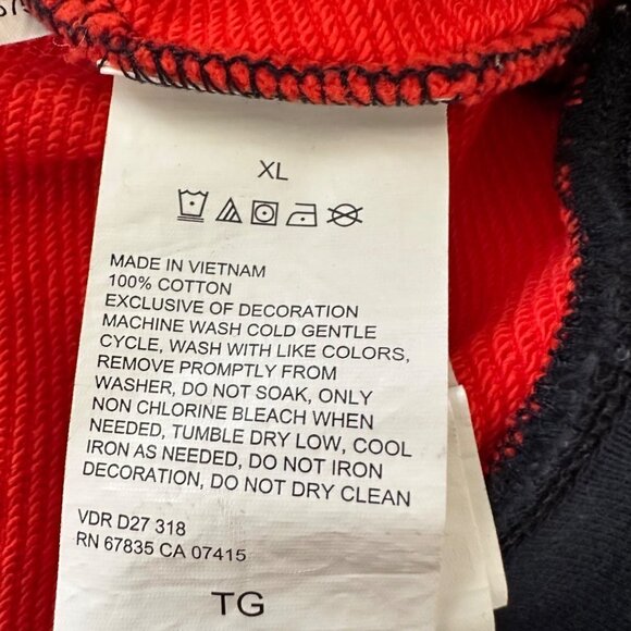 Nautica Men's Lakeside Marina Color Blocked Crewneck Sweatshirt Navy Size XL - Picture 6 of 12